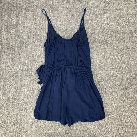 One Clothing Faux Wrap Romper Womens XS Extra Small Storm Waist Bow Playsuit - Picture 3 of 11